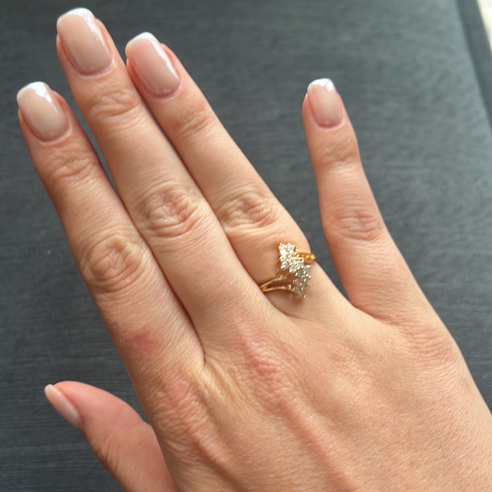 Gold and Diamond ring